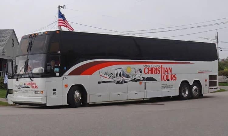 christian tours bus rental