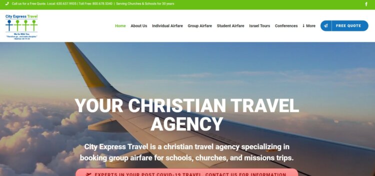 christian travel companies uk