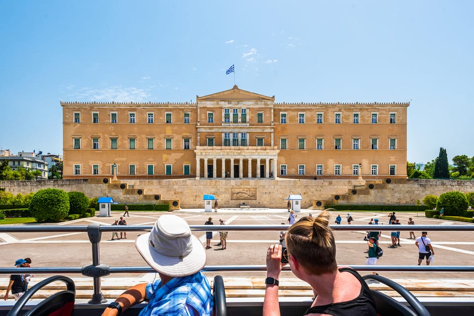 Athens hop-on-hop-off bus tour for 24 hours + 1 day free