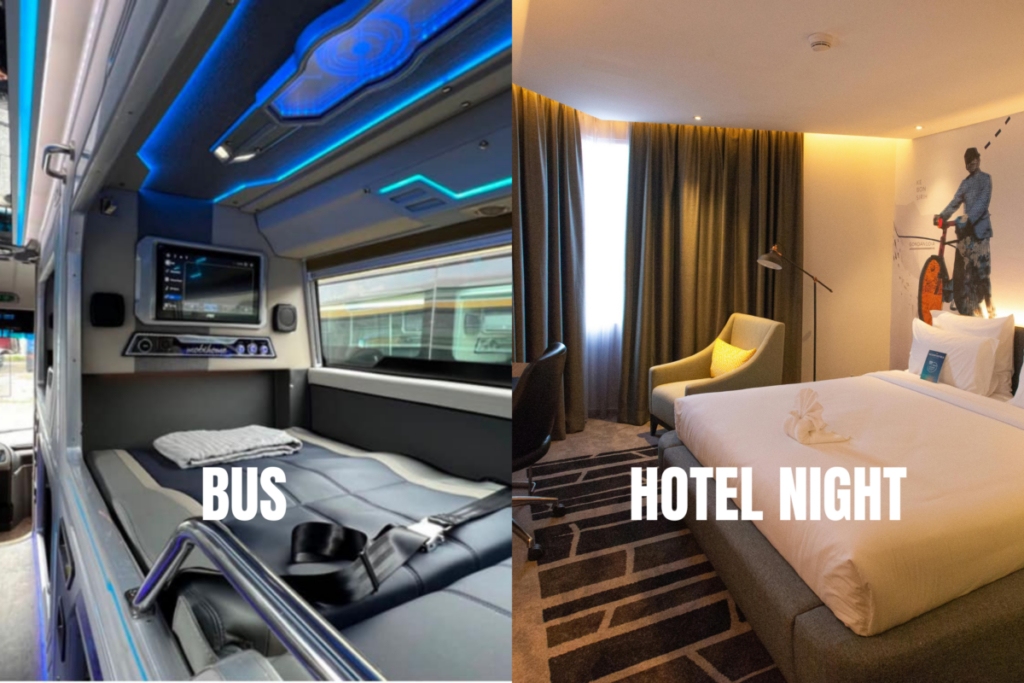Comfort and Experience: Bus vs Hotel Night