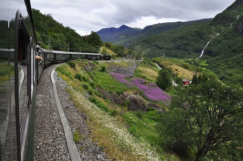 Scenic view at the Flåm Railway tour in Norway