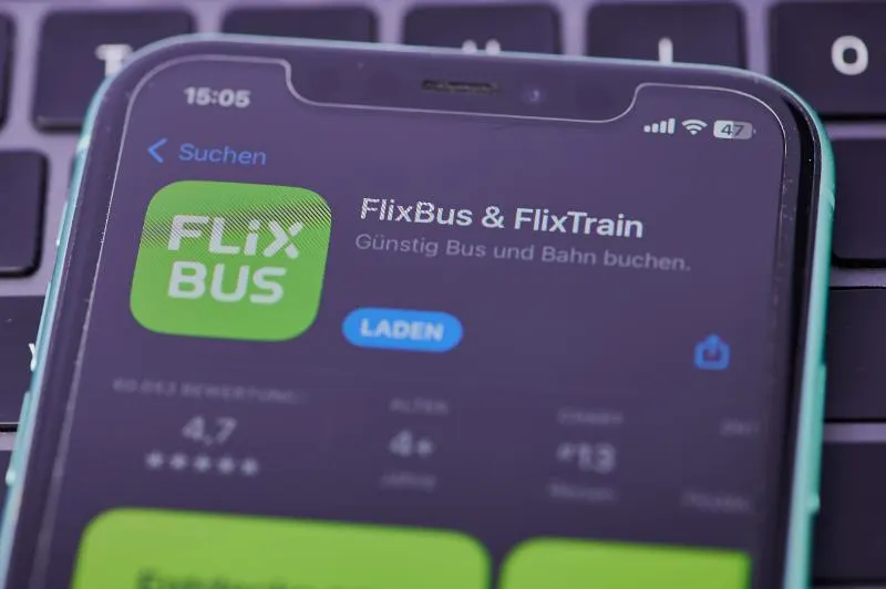 Flixbus app on mobile app
