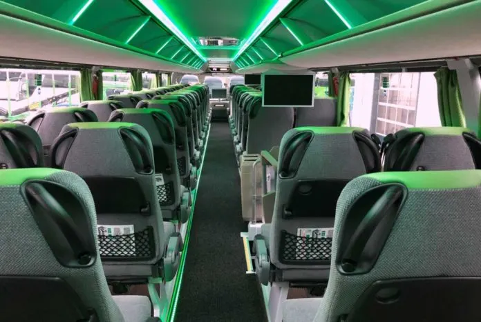 Inside Flixbus bus