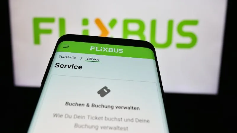 Mobile flixbus ticket booking app