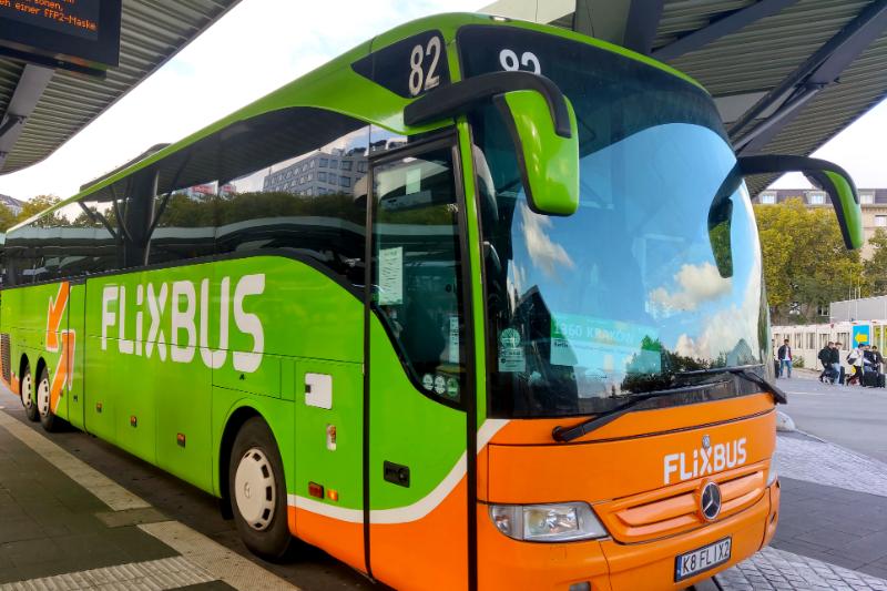 Modern bus Flixbus parked 