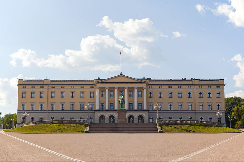 Royal Palace facade in Norway