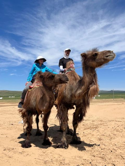 Explorer with nomad family in the SemiGobi