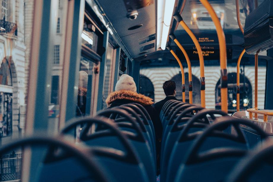 Bus ride with empty seats